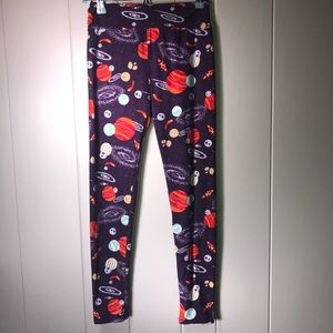 Lularoe OS Legging Purple Planet- Unicorn